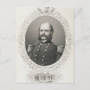 Generaal-majoor Ambrose Everett Burnside Briefkaart
