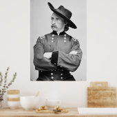 Generaal-majoor George Armstrong Custer 1865 Poster (Keuken)
