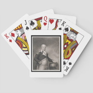 Generaal-majoor Henry Knox (1750-1806) gegraveerd Speelkaarten
