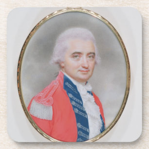 Generaal-majoor Sir Barry Close (d.1813) 1794 (w/c Drankjes Onderzetter