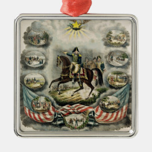 Generaal-majoor William Henry Harrison, c.1813 Metalen Ornament