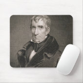 Generaal-majoor William Henry Harrison, gegraveerd Muismat (Met muis)