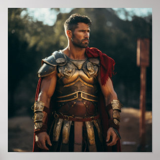Generaal Maximus Gekleed als Gladiator Poster
