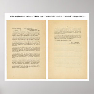 Generaal Orde van de Oorlog 143 Goudde Troops Poster