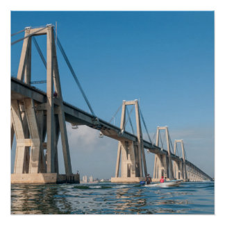 Generaal Rafael Urdaneta Bridge Maracaibo Venezuel Perfect Poster