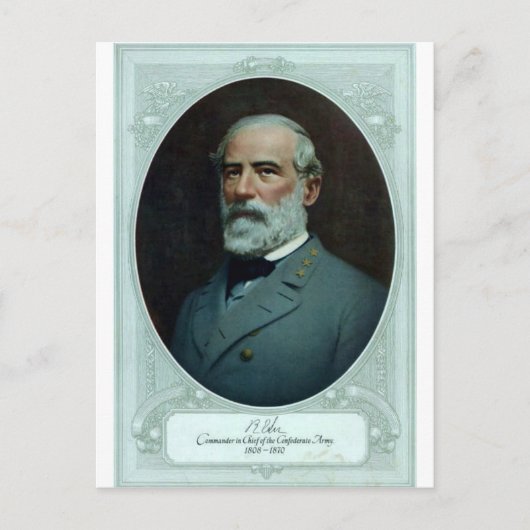 Generaal Robert E. Lee Briefkaart (Voorkant)