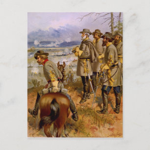 Generaal Robert E. Lee in Fredericksburg door A Og Briefkaart