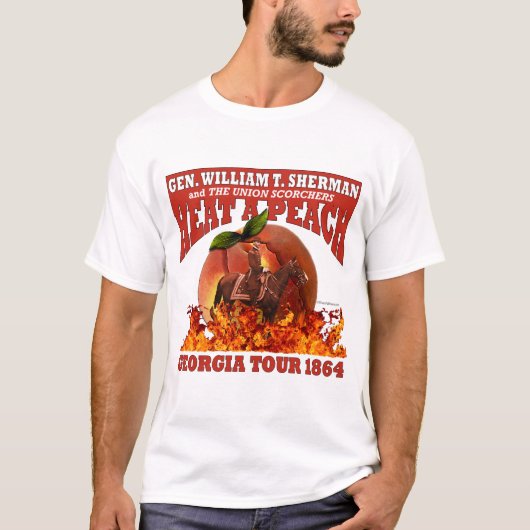 Generaal Sherman 'Heat a Peach' Tour 1864 Shirt (L (Voorkant)