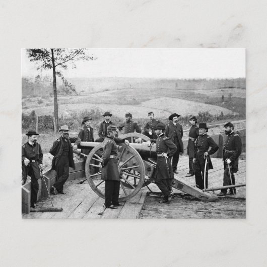Generaal Sherman in Atlanta, 1864 Briefkaart (Voorkant)
