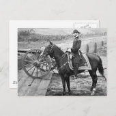 Generaal Sherman in Atlanta, 1864 Briefkaart (Voorkant / Achterkant)