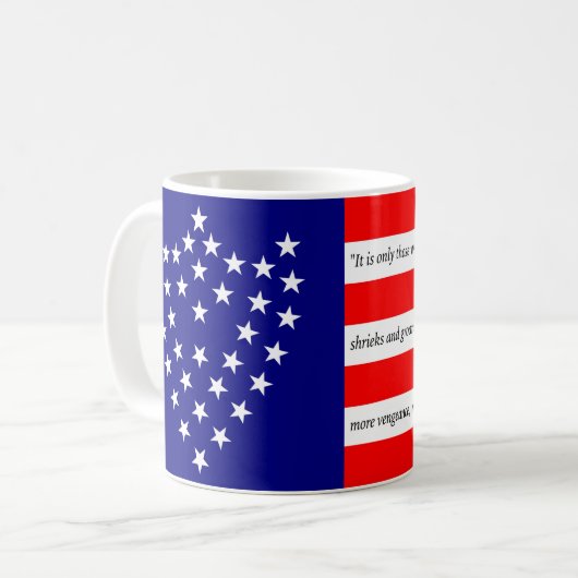 Generaal Sherman's Battle Flag Coffee Mok (Voorkant links)