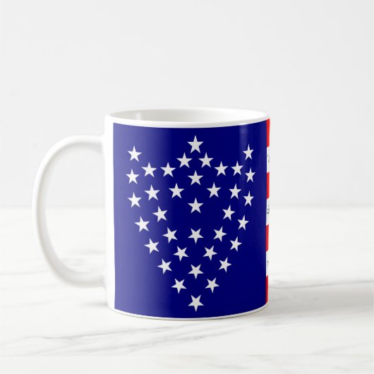 Generaal Sherman's Battle Flag Coffee Mok (Links)