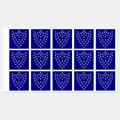 Generaal Sherman's Battle Flag Stickers Blad (Vel)