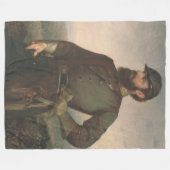 GENERAAL STONEWALL JACKSON CSA FLEECE DEKEN (Voorkant (Horizontaal))