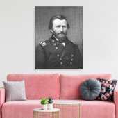 Generaal Ulysses Simpson Grant, gegraveerd na een Canvas Afdruk (Insitu (Woonkamer))