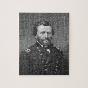 Generaal Ulysses Simpson Grant, gegraveerd na een  Legpuzzel