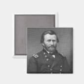 Generaal Ulysses Simpson Grant, gegraveerd na een  Magneet (Voorkant / Achterkant)