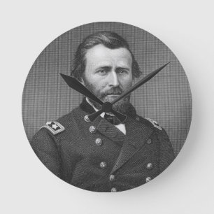 Generaal Ulysses Simpson Grant, gegraveerd na een Ronde Klok