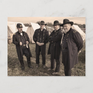 Generaal van de Unie in het Briefkaart van de burg