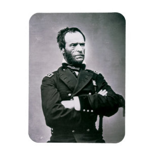 Generaal William T. Sherman (1820-1991) (foto) Magneet