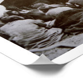 Generaal William T. Sherman (1820-91) zit voor op Poster (Hoek)