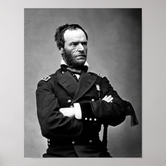 Generaal William Tecumseh Sherman Poster (Voorkant)