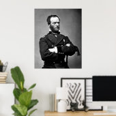 Generaal William Tecumseh Sherman Poster (Thuiskantoor)