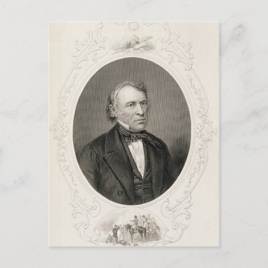 Generaal Zachary Taylor Briefkaart (Voorkant)