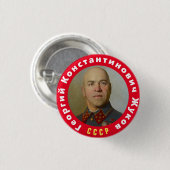 Generaal Zhukov Ronde Button 3,2 Cm (Voorkant /achterkant)