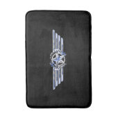 General Air Pilot Chrome like Star Wings Black Badmat (Voorkant Verticaal)