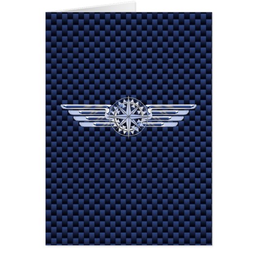 General Air Pilot Chrome like Wings Compass (Voorkant)