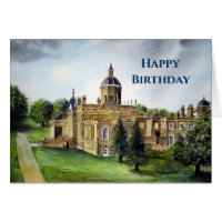Général Anniversaire Château Howard aquarelle pein