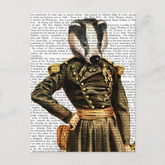 General Badger Briefkaart (Voorkant)