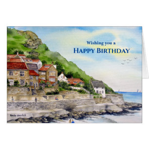 General Birthday Summer in Runswick Bay Waterverf