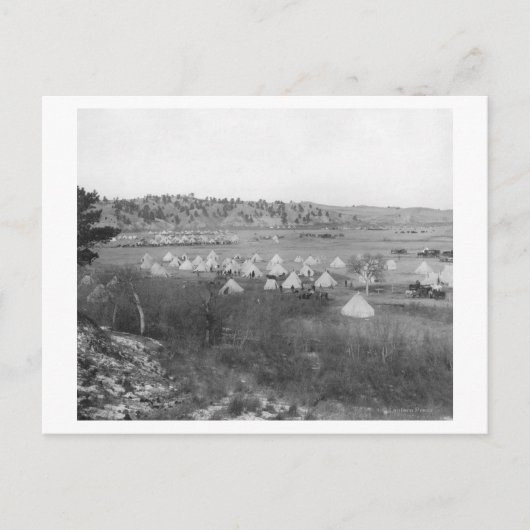 General Brook's kamp bij Pine Ridge Briefkaart (Voorkant)