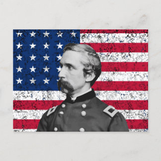 General Chamberlain en de Amerikaanse vlag Briefkaart