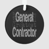 General Contractor Extraordinaire Ornament (achterkant)