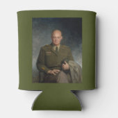 General Dwight Eisenhower 5 Star Painted Portret Blikjeskoeler (Achterkant)