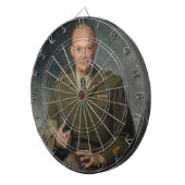 General Dwight Eisenhower 5 Star Painted Portret Dartbord (Voorkant Rechts)