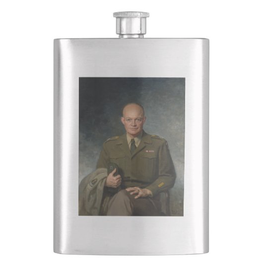 General Dwight Eisenhower 5 Star Painted Portret Flacon (Voorkant)