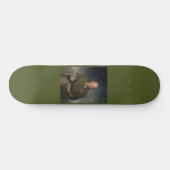 General Dwight Eisenhower 5 Star Painted Portret Skateboard (Horizontaal)