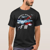 General Dynamics F-111 USAF Fighterjet T-shirt (Voorkant)