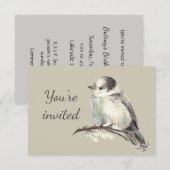 Géneral Invitation Geai Gris du Canada Oiseau du C (Devant / Derrière)