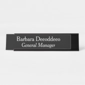 General Manager Black Bureau Naambordje (Voorkant)