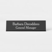 General Manager Black Bureau Naambordje (Voorkant)