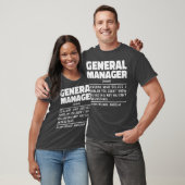 General Manager Noun Cool Worker Grappige uitsprak T-shirt (Unisex)