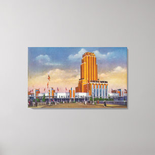 General Motors Exhibit, 1934 World's Fair Canvas Afdruk