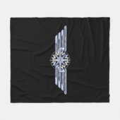 General Private Air Pilot Chrome Net als Wings Bla Fleece Deken (Voorkant (Horizontaal))