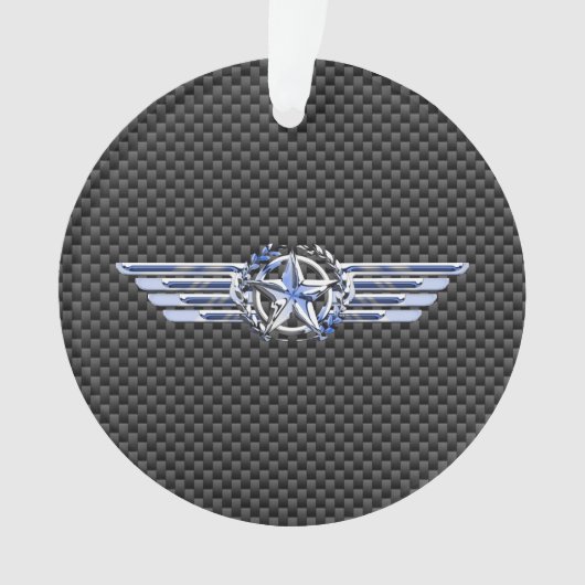 General Private Air Pilot Chrome, zoals Star Wings Ornament (voorkant)