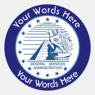 General Services Administration GSA Custom Sticker